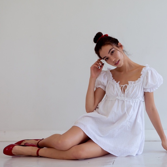 Kitteny Clothing Gatia Swiss Dot Dress - Picture 6 of 7